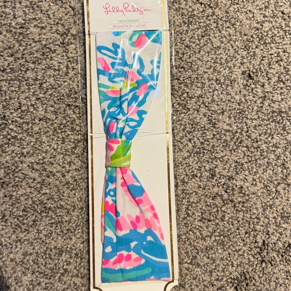 NWT Lilly Pulitzer Headband Lover’s Coral